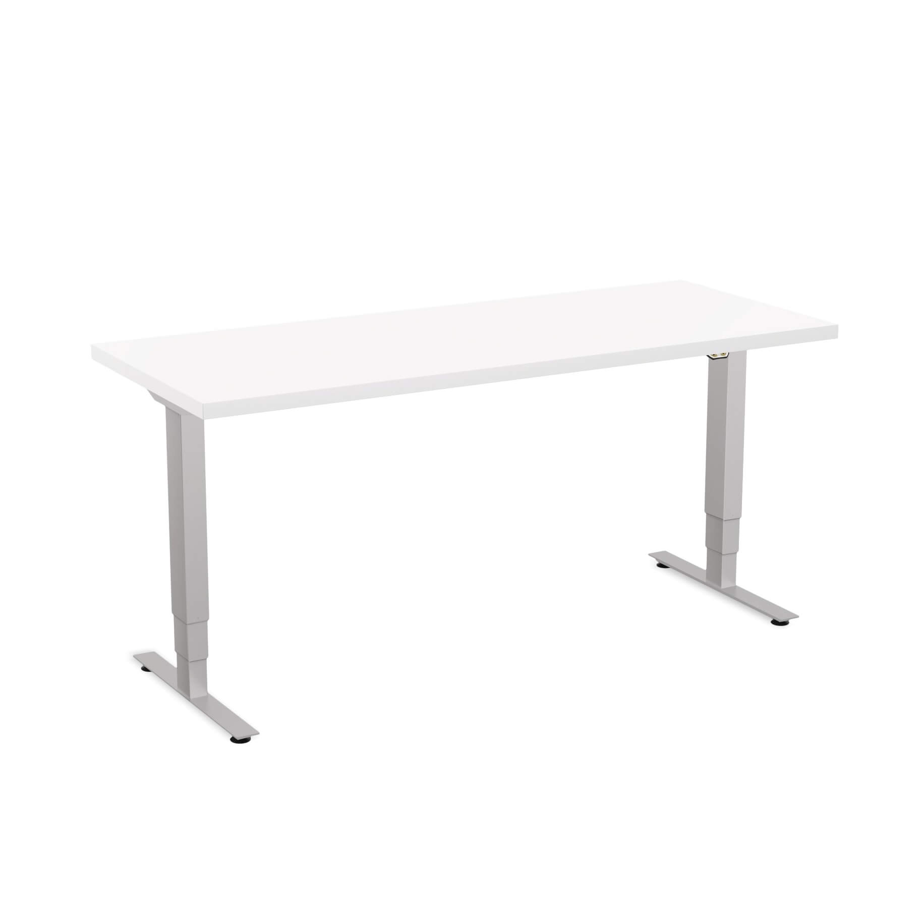 Sit stand desk adjustable CUB 1D PATR 2460 WH EPS