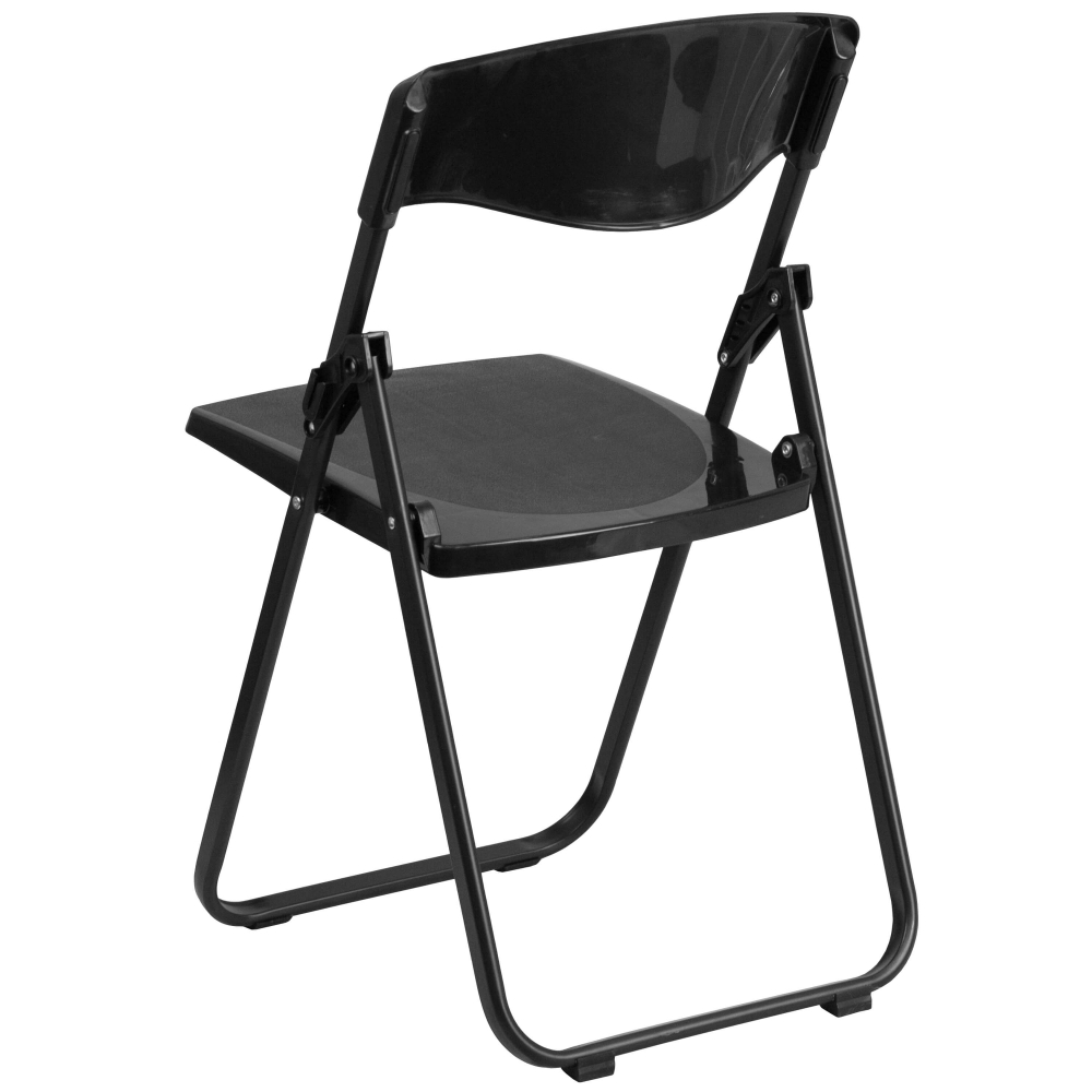 Small folding camping chair rear view