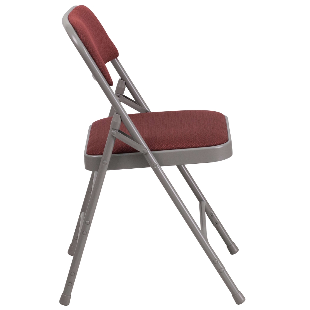 Small folding chair side view