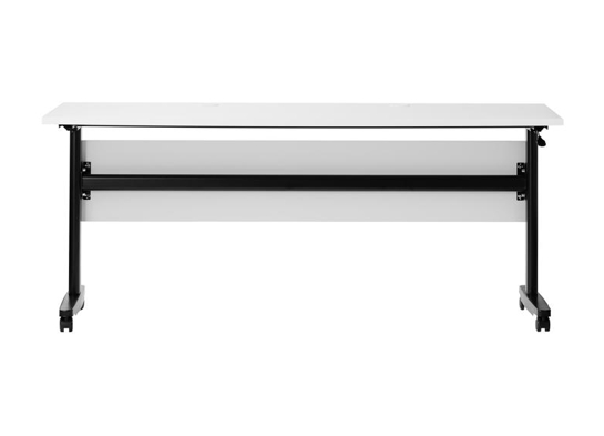 Training table with t leg 6x2 white black 10