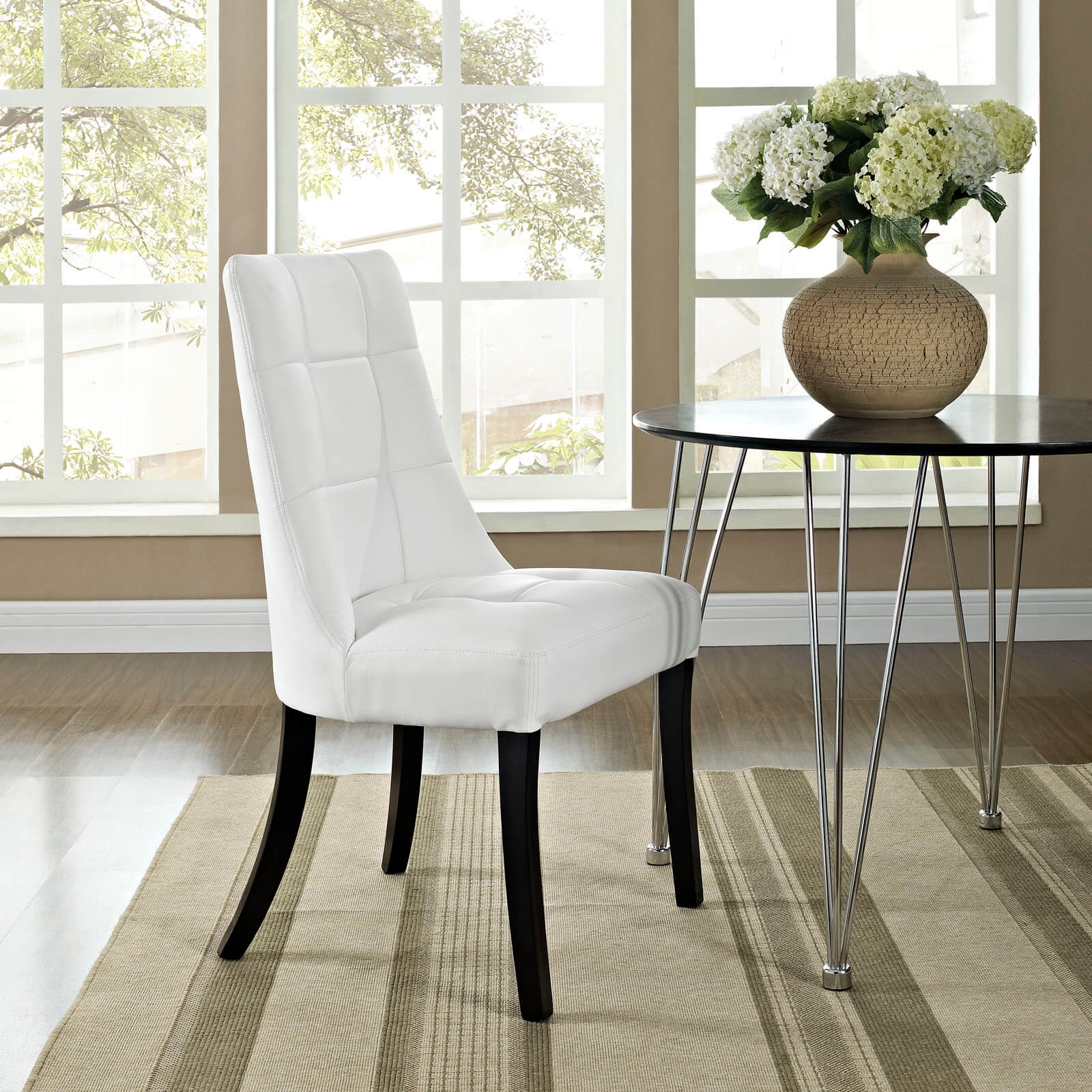 Upholstered dining chair environmental