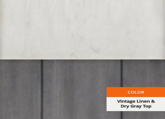 Vintage linen with dry gray top finishing 1