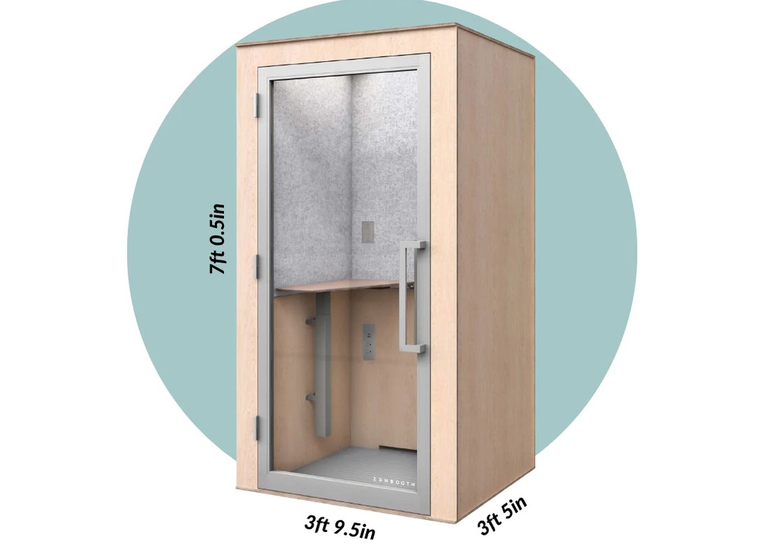 Zen single person office phone booth maple dimensions Zen single person office phone booth maple dimensions